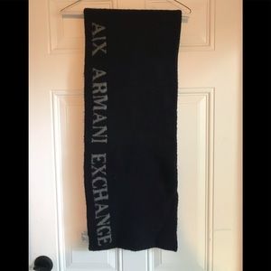 Armani Exchange Black Scarf